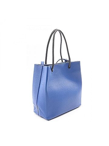 Balenciaga Balenciaga Shopping Tote XXS 2-Way Bag Handbag Leather Women's Blue/Black 572411 (view 2)