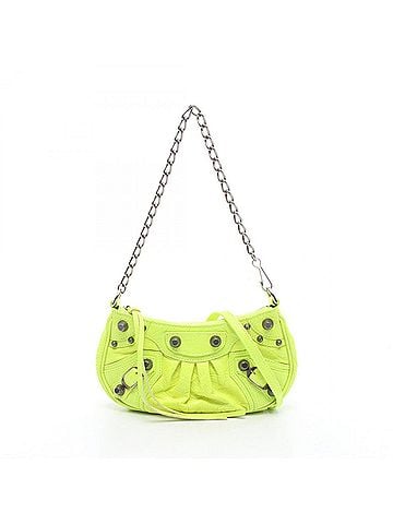 Balenciaga Balenciaga LE CAGOLE MINI BB Neon Color 2-Way Handbag Leather Women's Yellow Tone 695814 (view 1)