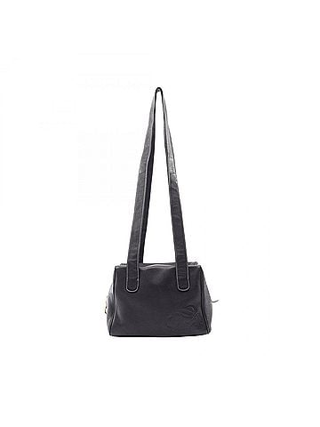 Loewe Loewe Anagram Shoulder Bag/Handbag, Leather, Women's, Navy (view 1)