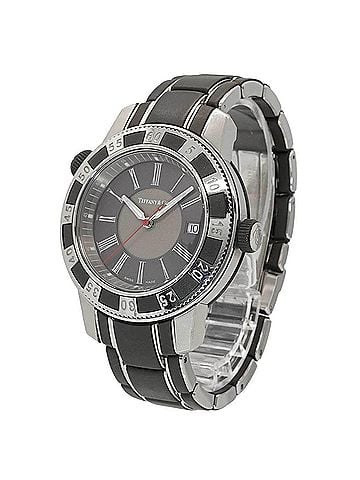 Tiffany & Co. Tiffany &amp; Co. Mark T-57 Men's Watch, Date Display, Gray Quartz Watch (view 2)