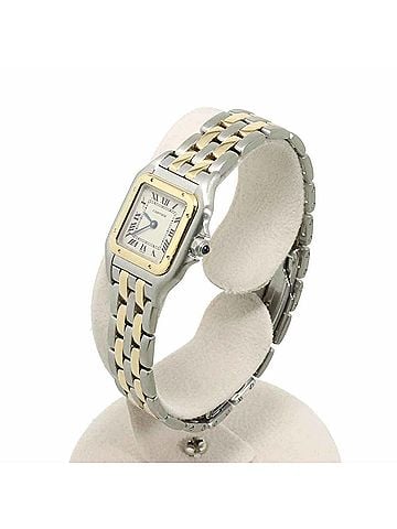 Cartier Cartier Panthère SM 2-Row W25029B6 Two-Tone Ladies' Watch, Ivory &amp; Yellow Gold (YG), Quartz. (view 2)