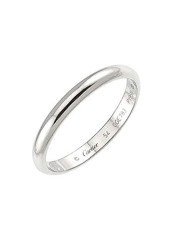 Cartier Cartier 1895 Classic #54 Ring, 2.5mm wide, Platinum (Pt) (view 1)