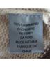 360 Cashmere 100% Cashmere Stripes Brown Ivory Poncho Size S - photo 6