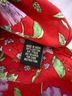 J. Peterman 100% Cotton Floral Red Long Sleeve Blouse Size 20 - photo 6