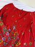 J. Peterman 100% Cotton Floral Red Long Sleeve Blouse Size 20 - photo 5