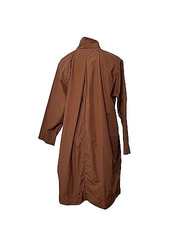 Eileen Fisher Light Cotton Nylon Stand Collar Coat (view 2)