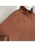 Eileen Fisher Solid Brown Coat Size L - photo 6