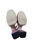 Larroudé 100% Leather Checkered-gingham Pink Purple Green Blue Yellow Heels Size 7 1/2 - photo 5