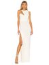 Amanda Uprichard 100% Polyester Solid Ivory Cocktail Dress Size M - photo 1