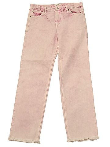 Isabel Marant Isabel Marant Etoile Vintage Style Acid Wash Jeans in Pink Cotton (view 1)