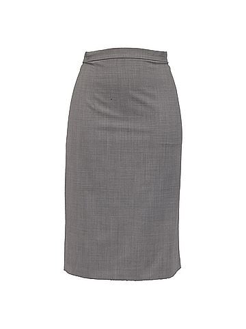 Theory Theory Pencil Skirt in Grey Wool (view 1)