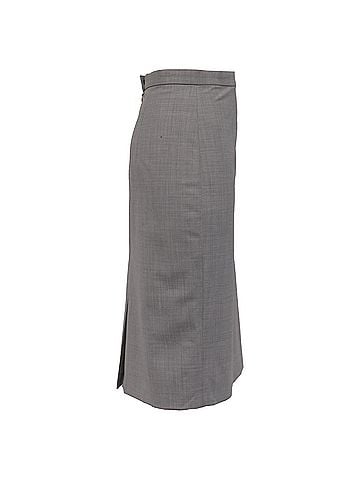 Theory Theory Pencil Skirt in Grey Wool (view 2)