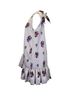 MSGM 100% Synthetic Multi Color MSGM Ruffled Floral Mini Dress in White Polyester Size 4 - photo 2