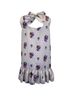MSGM 100% Synthetic Multi Color MSGM Ruffled Floral Mini Dress in White Polyester Size 4 - photo 3