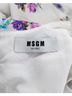 MSGM 100% Synthetic Multi Color MSGM Ruffled Floral Mini Dress in White Polyester Size 4 - photo 5