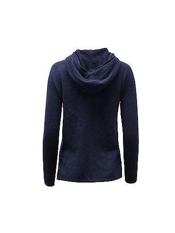 Theory Theory Hooded Sweater in Navy Blue Cashmere (view 2)