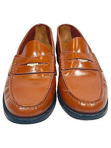 Burberry Burberry Rupert Penny Loafers in Brown Leather (view 2)