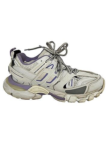 Balenciaga Balenciaga Track Sneakers in White and Lilac Polyurethane (view 1)
