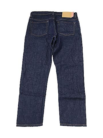 Acne Acne Studios Slim Tapered Jeans in Indigo Blue Cotton (view 2)