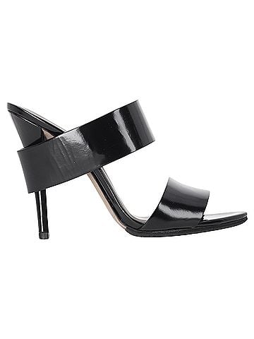 Alexander Wang Alexander Wang High-Heeled Mules in Black Patent Leather (view 1)