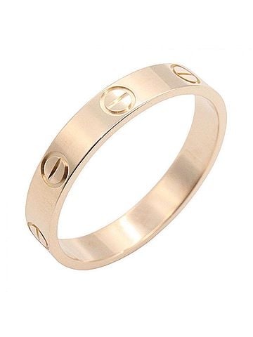 Cartier Cartier Mini Love Ring, 18K Pink Gold (PG), Men's/Women's, Tone, B4085200 (view 1)