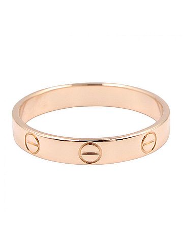 Cartier Cartier Mini Love Ring, 18K Pink Gold (PG), Men's/Women's, Tone, B4085200 (view 2)