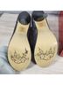 Iron Fist Print Silver Multi Color Black Heels Size 9 - photo 5