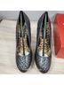 Iron Fist Print Silver Multi Color Black Heels Size 9 - photo 3
