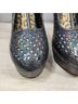 Iron Fist Print Silver Multi Color Black Heels Size 9 - photo 4