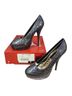 Iron Fist Print Silver Multi Color Black Heels Size 9 - photo 1