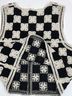 Mango Checkered-gingham Black White Vest Size L - photo 5