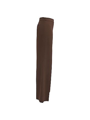 Joseph Joseph Crepe Wide-Leg Pants in Brown Viscose (view 2)