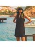 Mare Mare 92% Polyester 8% Elastane 100% Polyester Solid Black Cocktail Dress Size L - photo 4