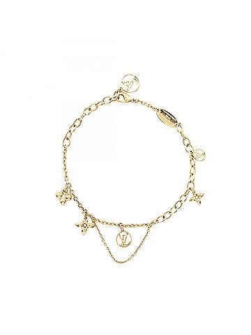 Louis Vuitton Louis Vuitton Blooming Bracelet, Stainless Steel, Women's, Gold Tone, M64858 (view 1)