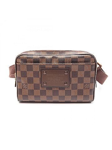 Louis Vuitton Louis Vuitton Brooklyn Bumbag, Waist Bag, Body Handbag, Coated Canvas, Leather, Damier Pattern, Women's, Brown, N41101 (view 1)