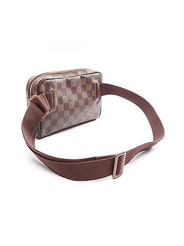 Louis Vuitton Louis Vuitton Brooklyn Bumbag, Waist Bag, Body Handbag, Coated Canvas, Leather, Damier Pattern, Women's, Brown, N41101 (view 2)