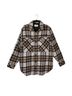 AYR 100% Wool Plaid Brown Ivory Jacket Size L - photo 1