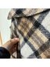 AYR 100% Wool Plaid Brown Ivory Jacket Size L - photo 16
