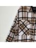 AYR 100% Wool Plaid Brown Ivory Jacket Size L - photo 8