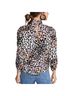 Veronica Beard Leopard Print Black Pink Purple Long Sleeve Blouse Size 2 - photo 2