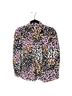 Veronica Beard Leopard Print Black Pink Purple Long Sleeve Blouse Size 2 - photo 4