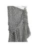 Veronica Beard 100% Silk 100% Polyester Floral White Black Casual Skirt Size 26 waist - photo 2