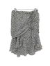 Veronica Beard 100% Silk 100% Polyester Floral White Black Casual Skirt Size 26 waist - photo 1