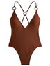 J.Crew Solid Brown One Piece Swimsuit Size 22 - photo 1