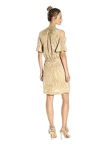 Halston Heritage Cold Shoulder Faux Wrap Dress Casual Dress (view 2)