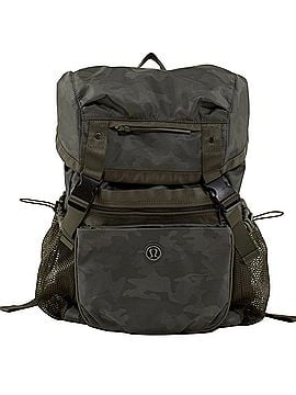 Lululemon Athletica Lululemon Travelling Yogini Rucksack Savasana Camo 20cm Fatigue Green Weekender (view 1)