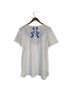 A Pea in the Pod 100% Polyester Floral White Blue Short Sleeve Blouse Size S - photo 2