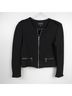 Club Monaco 100% Nylon Black Silver Jacket Size 10 - photo 5
