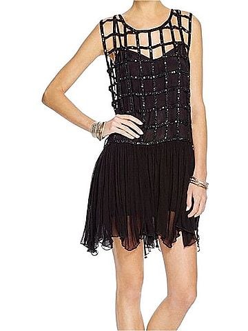 Free People Caged Sequin Shell Drop Waist Cocktail Dress (view 1)