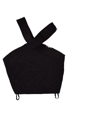 Babaton Cross-Strap Ribbed Tank Top Tank Top (view 2)